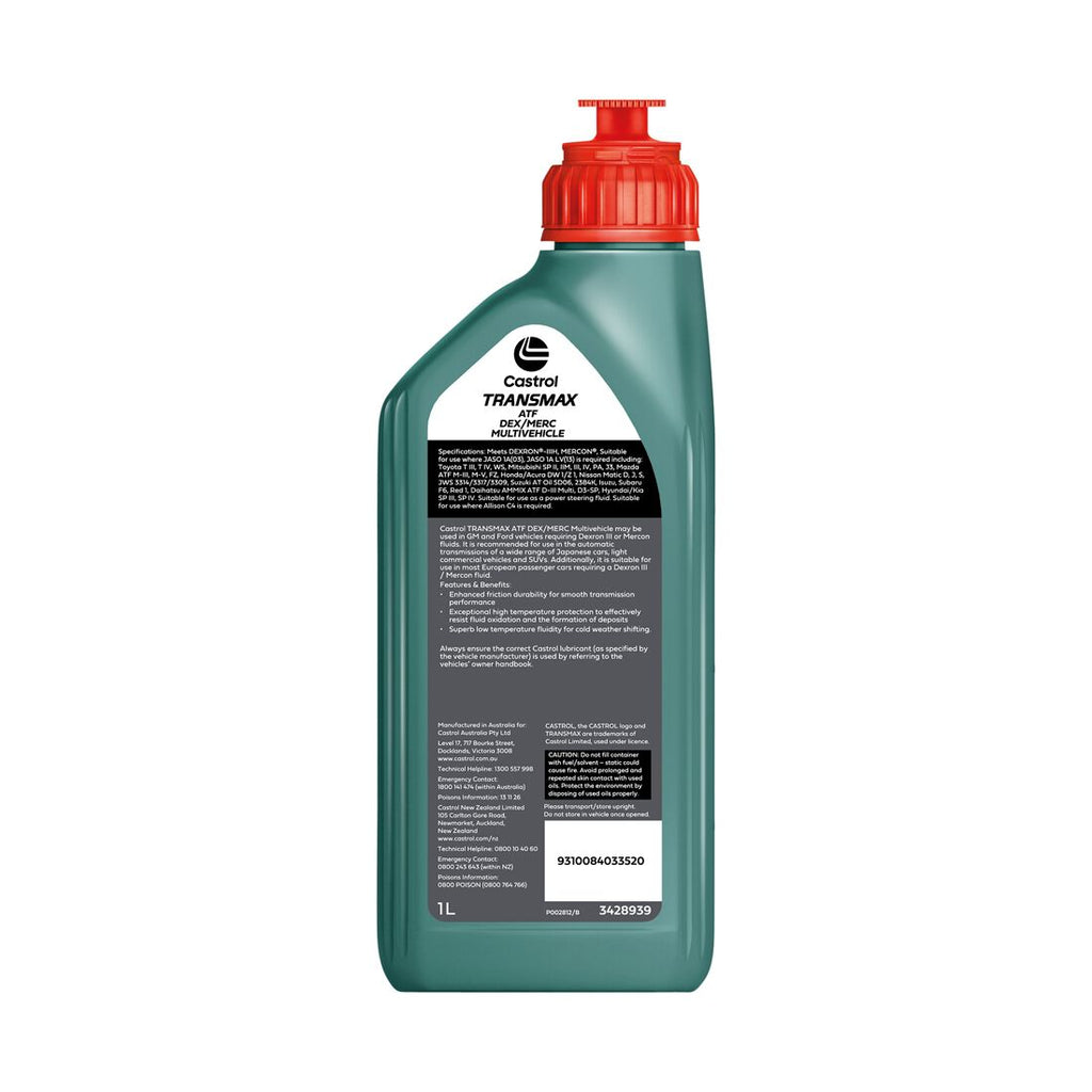 Castrol TRANSMAX DEX/MERC MULTIVEHICLE AT Fluid 1 Litre