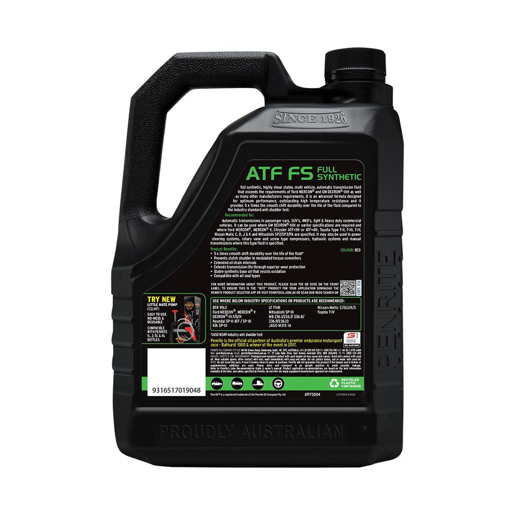 Penrite Automatic Transmission Fluid - FS, 4 Litre