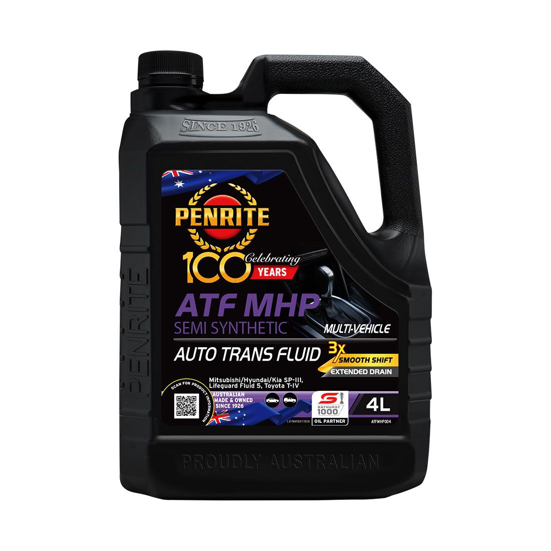 Penrite Automatic Transmission Fluid - Semi-Synthetic, MHP, 4 Litre