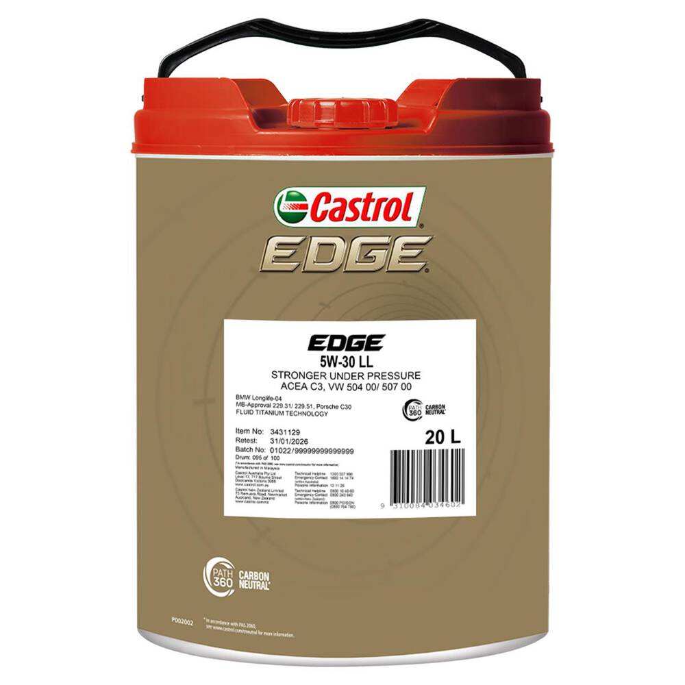 Castrol EDGE Engine Oil 5W-30 LL – 20 Litre