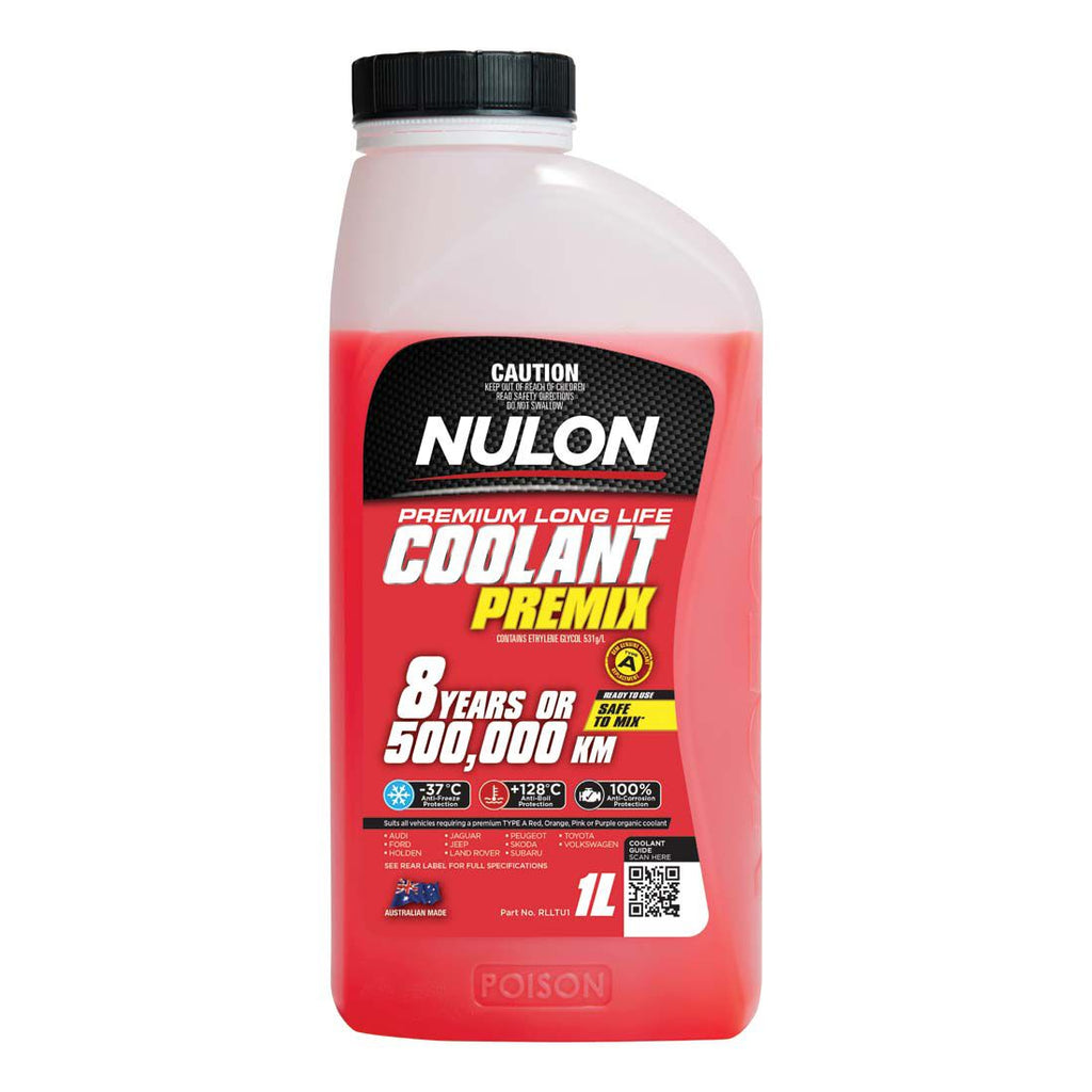 Nulon Red Long Life Anti-Freeze/Anti-Boil Coolant Premix - 1 Litre