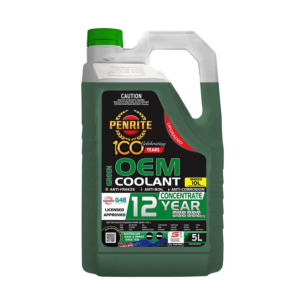 Penrite Green Long Life Anti Freeze / Anti Boil Coolant Concentrate - 5 Litres