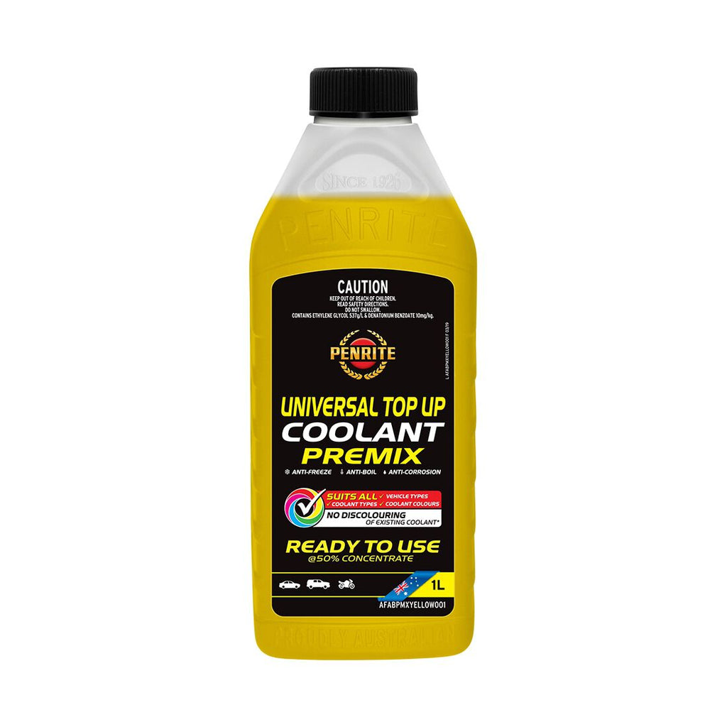 Penrite Yellow Universal Top Up Coolant Premix - 1 Litre