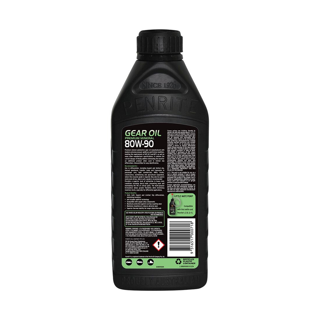 Penrite Gear Oil - 80W-90, 1 Litre