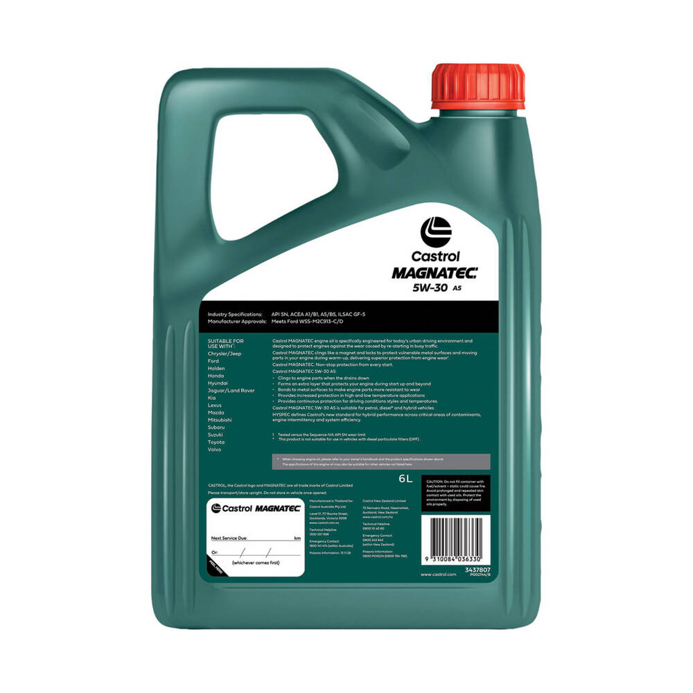 Castrol MAGNATEC Engine Oil 5W-30 A5 – 6 Litre