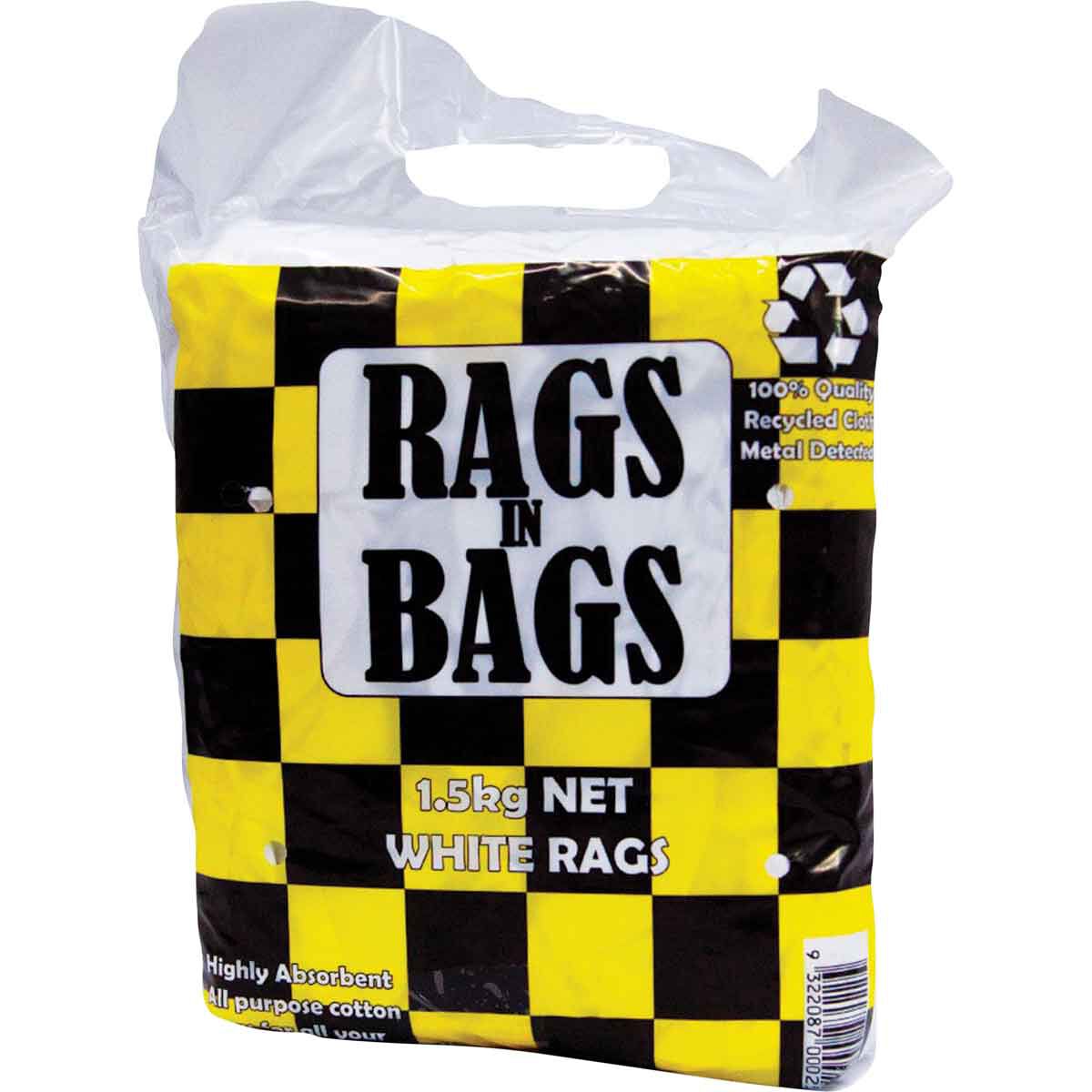 Rags in Bags White Cleaning Cloth 1.5kg