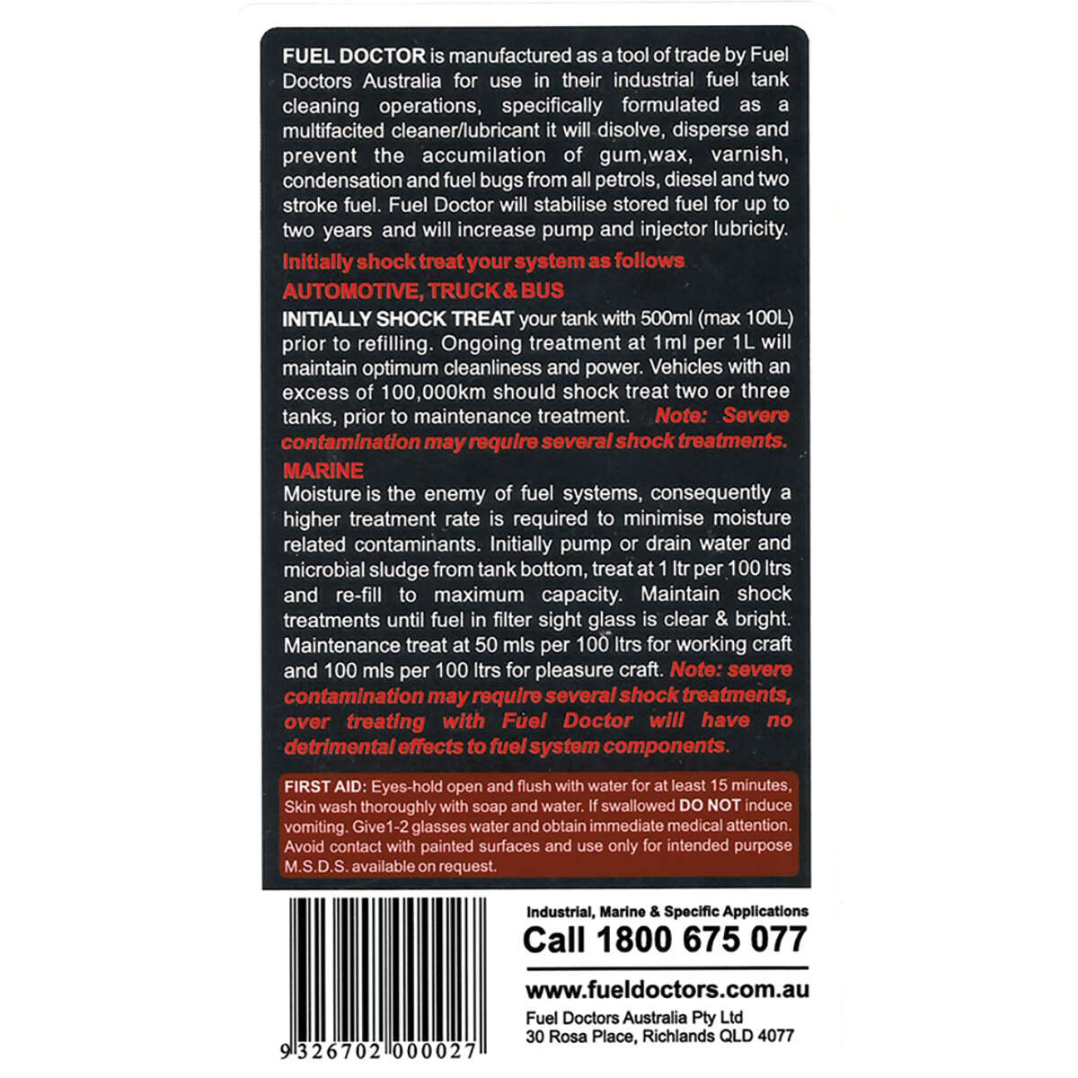 Fuel Doctor Fuel Conditioner – 250mL