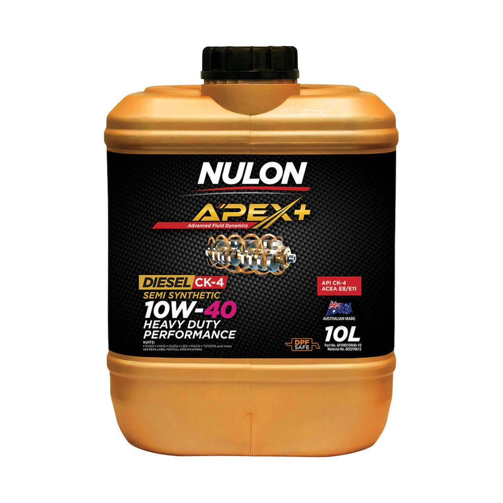 Nulon Apex+ 10W-40 Heavy Duty Diesel Engine Oil – 10 Litre