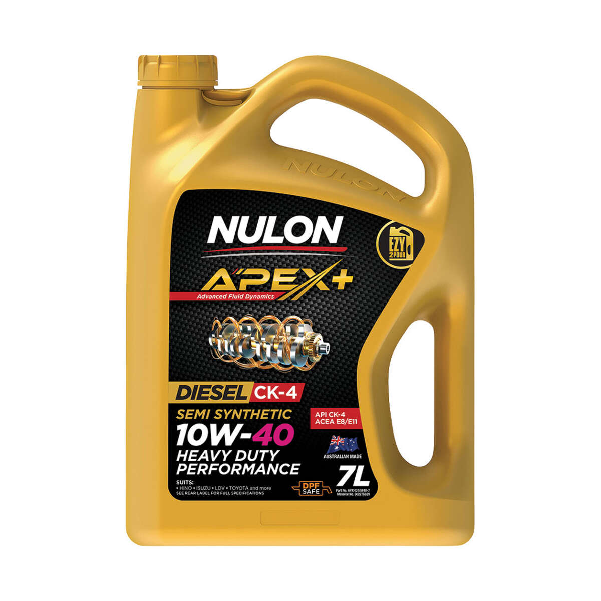 Nulon Apex+ 10W-40 Heavy Duty Diesel Engine Oil – 7 Litre