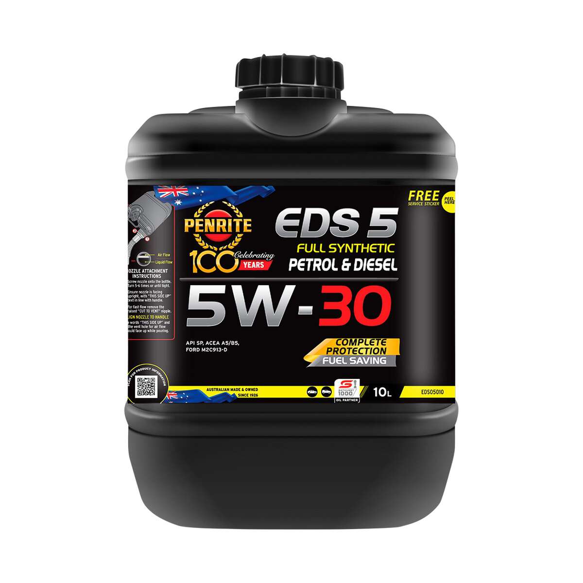 Penrite Full Synthetic Everyday Engine Oil 5W-30 10 Litre