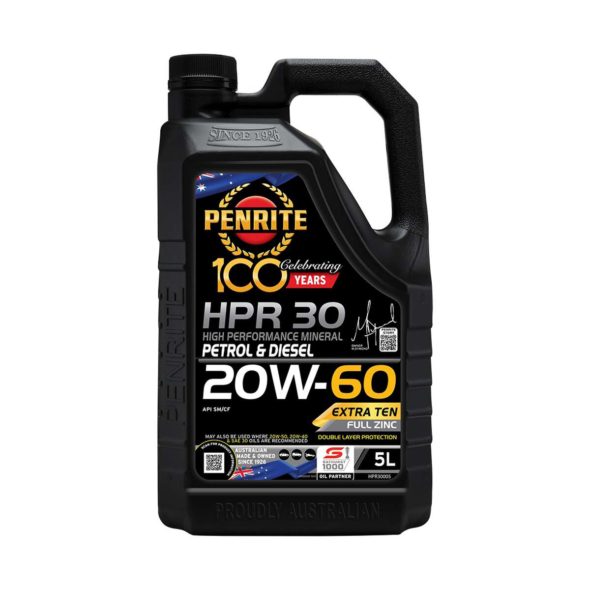 Penrite HPR 30 Engine Oil 20W-60 5 Litre