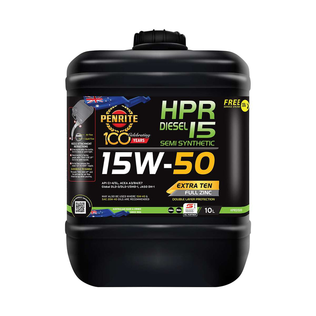Penrite HPR Diesel 15 Engine Oil 15W-50 10 Litre
