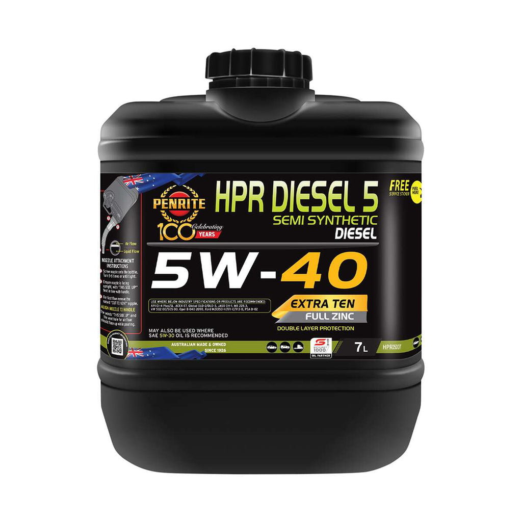 Penrite HPR Diesel 5 Engine Oil 5W-40 7 Litre