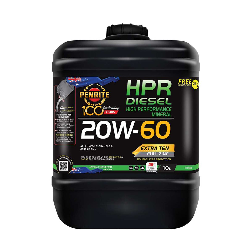Penrite HPR Diesel Engine Oil 20W-60 10 Litre