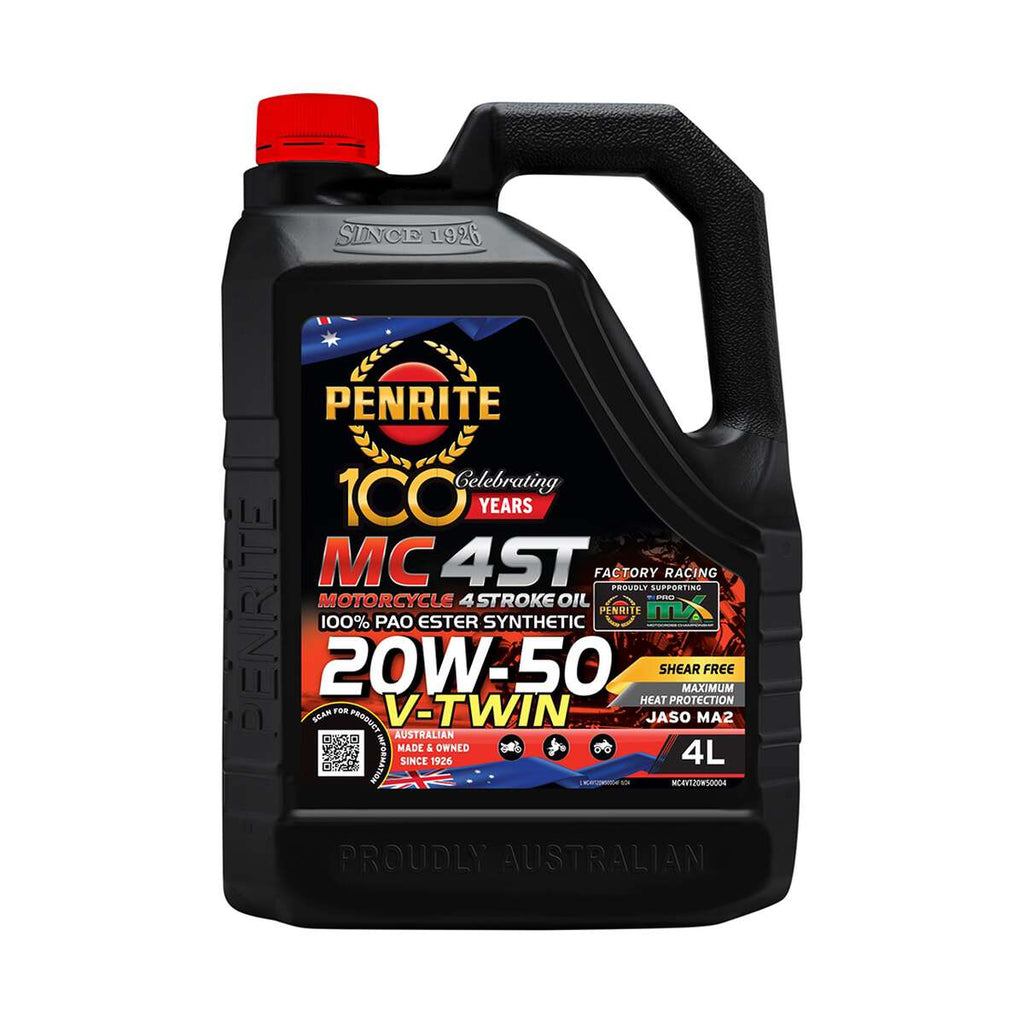 Penrite MC-4 V-Twin Motorcycle Oil 20W-50 4 Litre