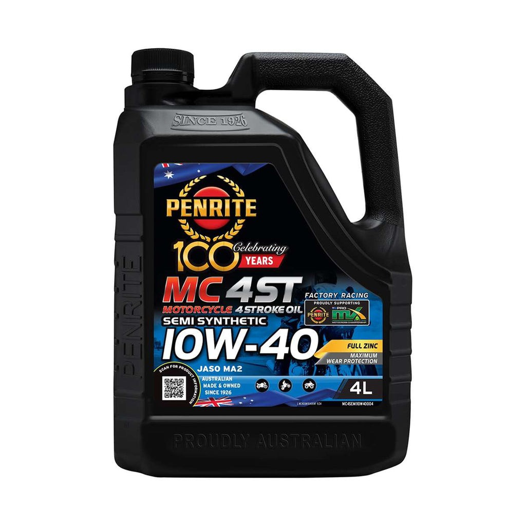 Penrite MC-4ST Semi Synthetic Motorcycle Oil 10W-40 4 Litre